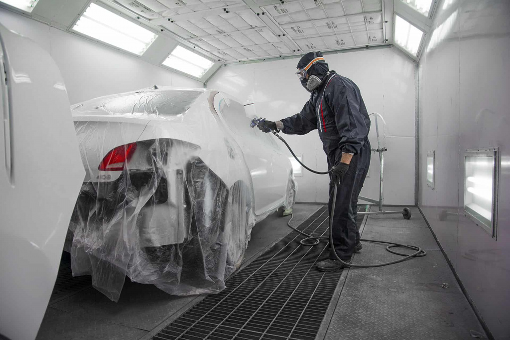 Покраска автомобиля в сушильной камере